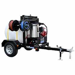 Shark Hot Water Trailer Package 4.7 GPM 3500 PSI 200 Gallon Hot Water  Pressure Washer Trailer Package 1.103-828.0 [1.103-828.0] - Trailer Mounted  (Hot & Cold) Pressure Washers - Pressure Washers